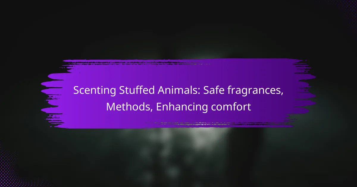 Scenting Stuffed Animals: Safe fragrances, Methods, Enhancing comfort