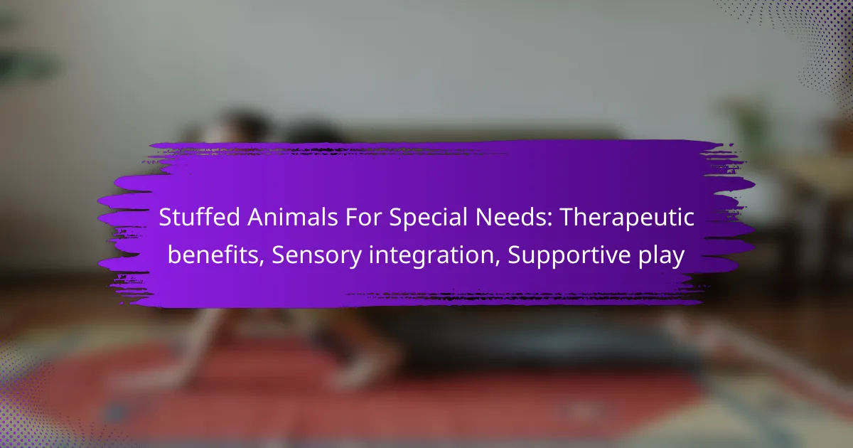 Stuffed Animals For Special Needs: Therapeutic benefits, Sensory integration, Supportive play